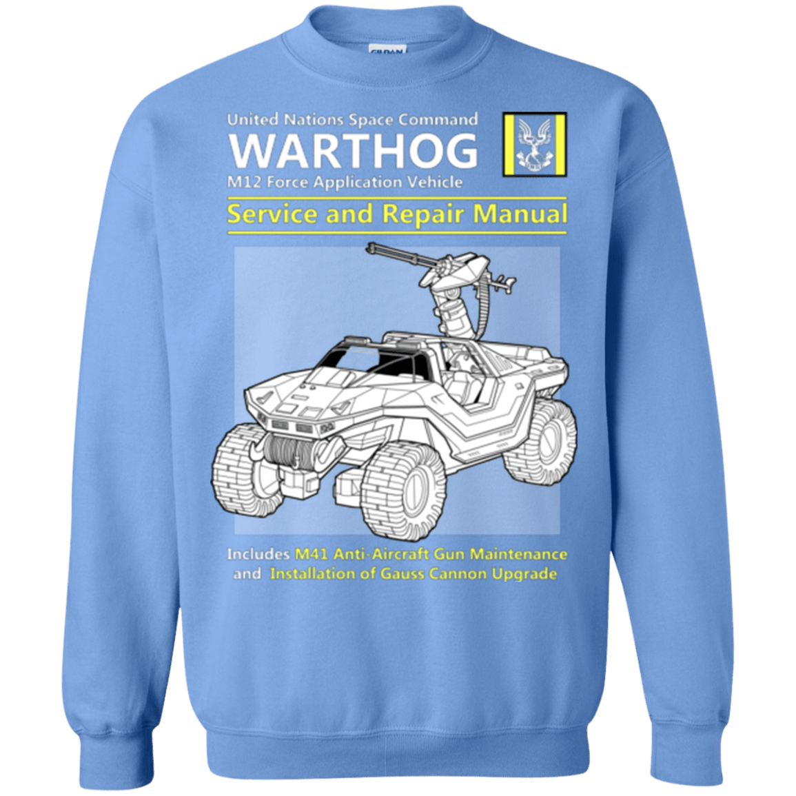 Sweatshirts Carolina Blue / Small WARTHOG SERVICE AND REPAIR MANUAL Crewneck Sweatshirt