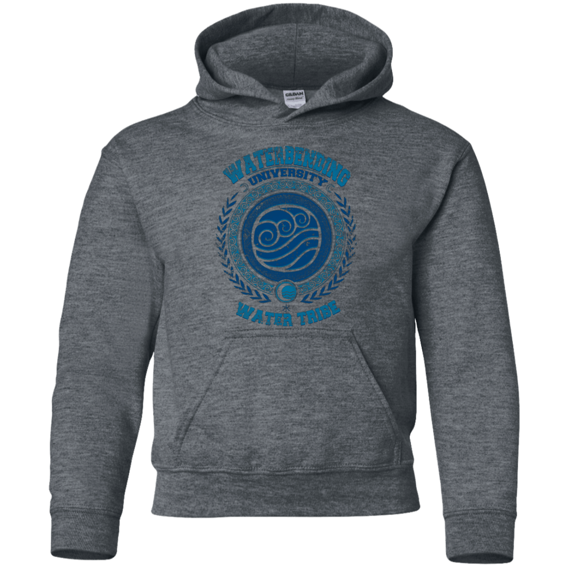 Sweatshirts Dark Heather / YS Waterbending University Youth Hoodie