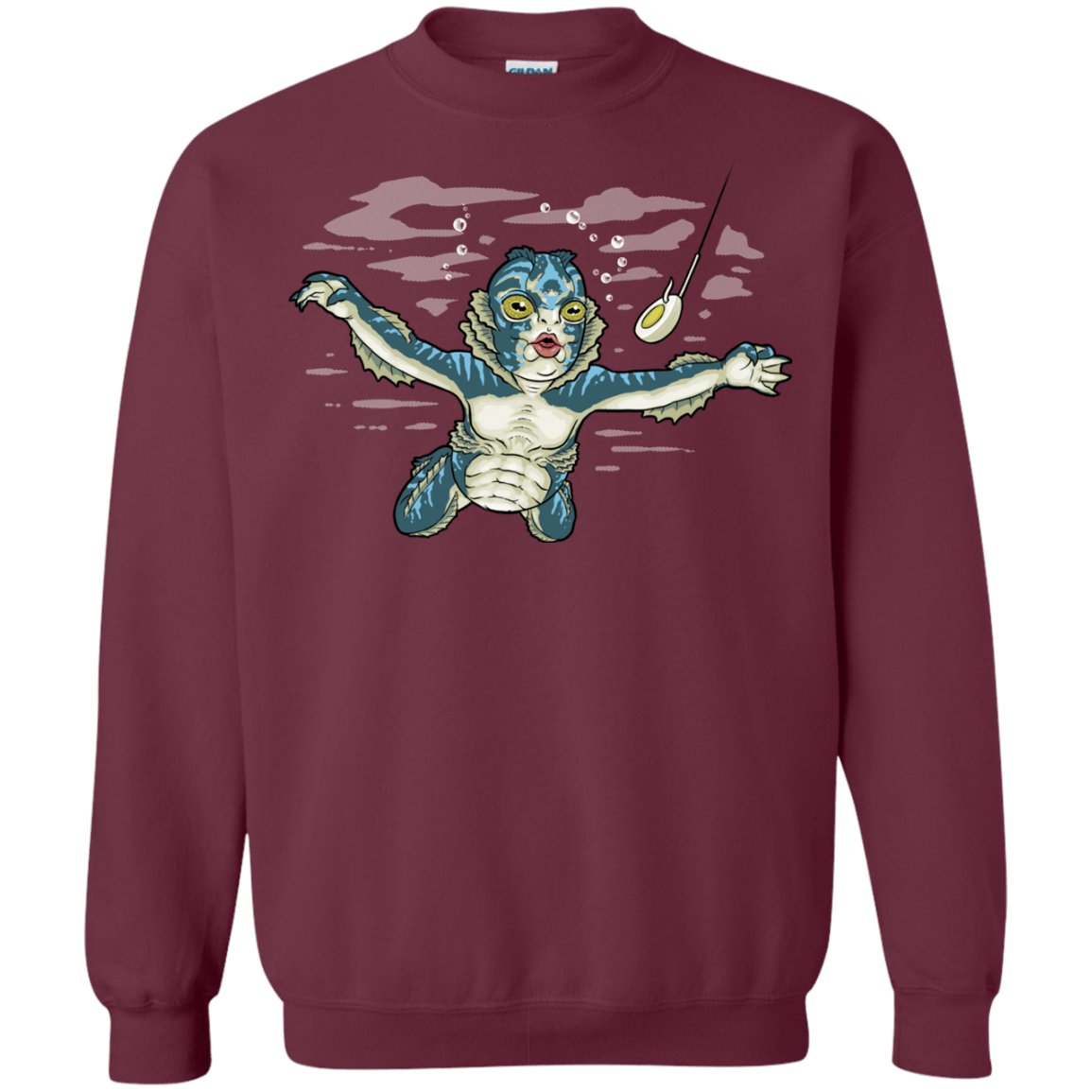Sweatshirts Maroon / S Watermind Crewneck Sweatshirt