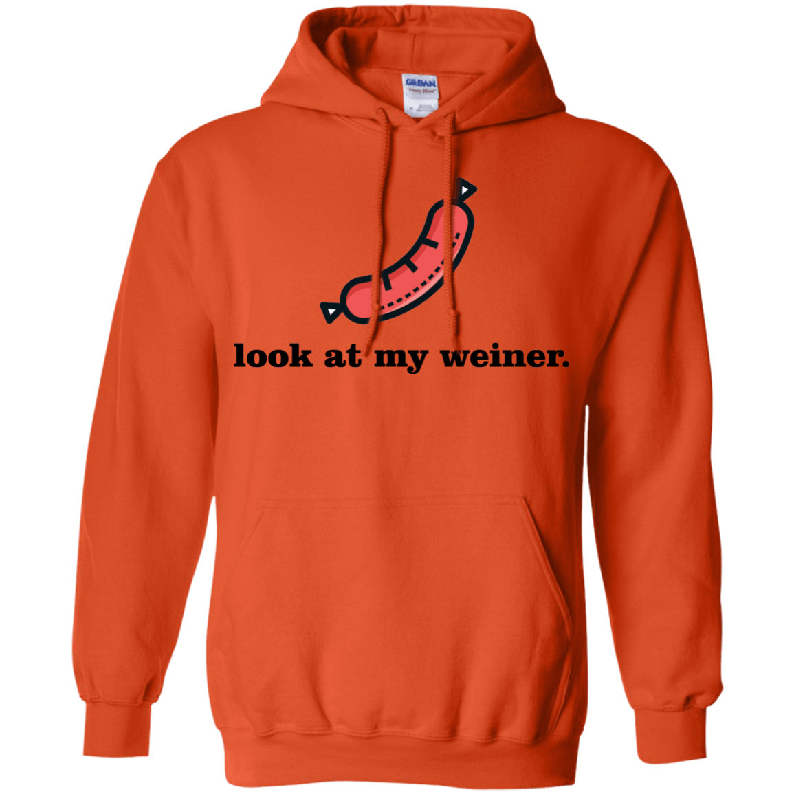 Sweatshirts Orange / Small Weiner Pullover Hoodie