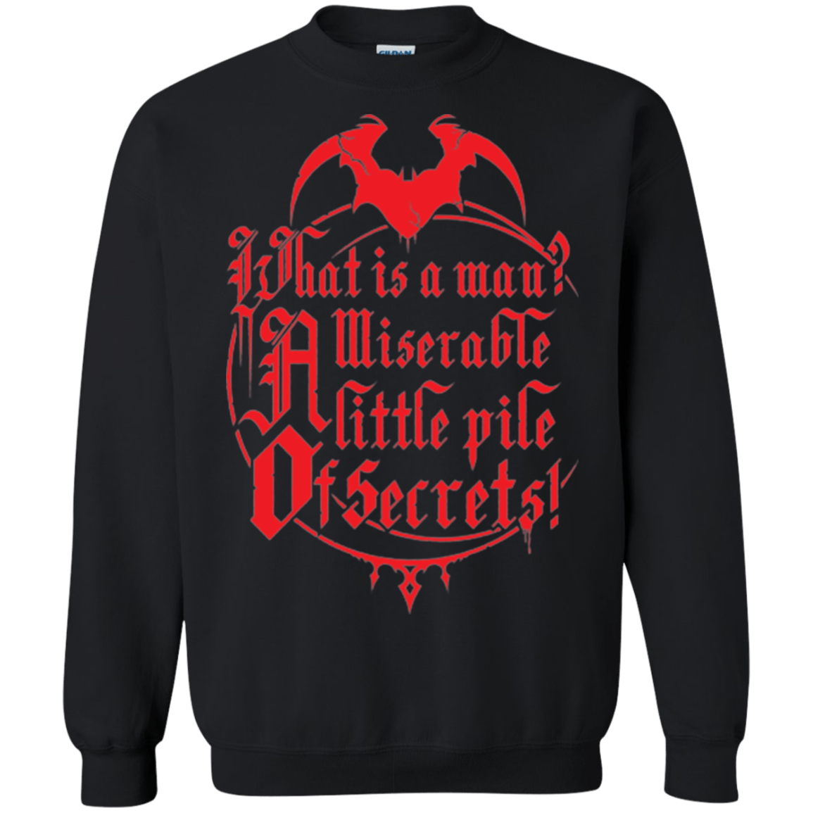 Sweatshirts Black / Small What Is A Man Crewneck Sweatshirt