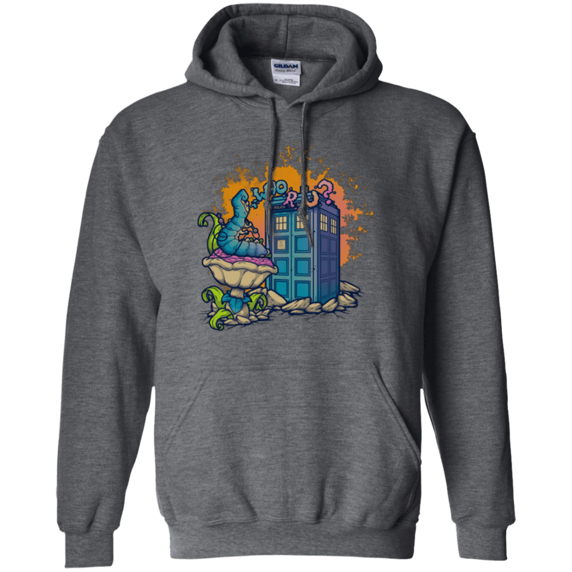 Sweatshirts Dark Heather / Small WHO R U 2 Pullover Hoodie