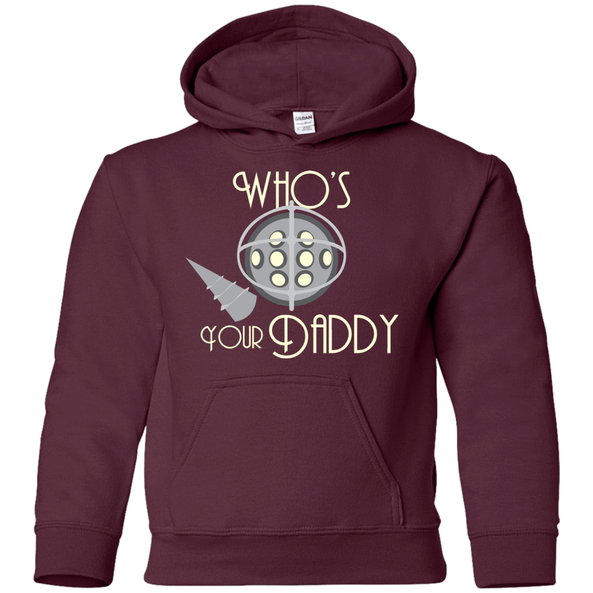 Sweatshirts Maroon / YS Who's Your Daddy Youth Hoodie