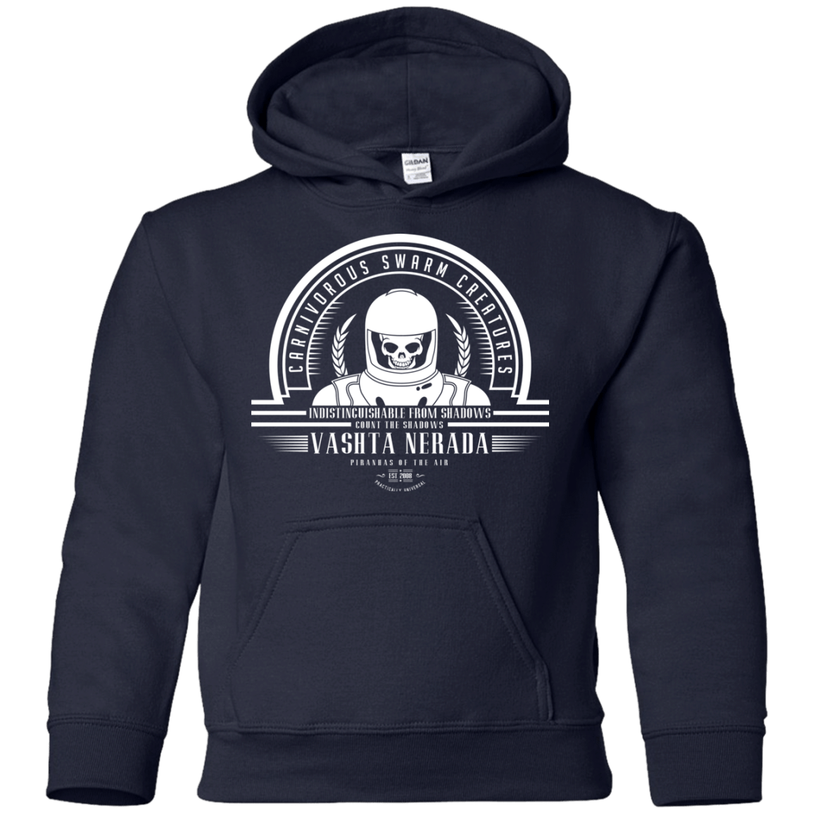 Sweatshirts Navy / YS Who Villains Vashta Nerada Youth Hoodie