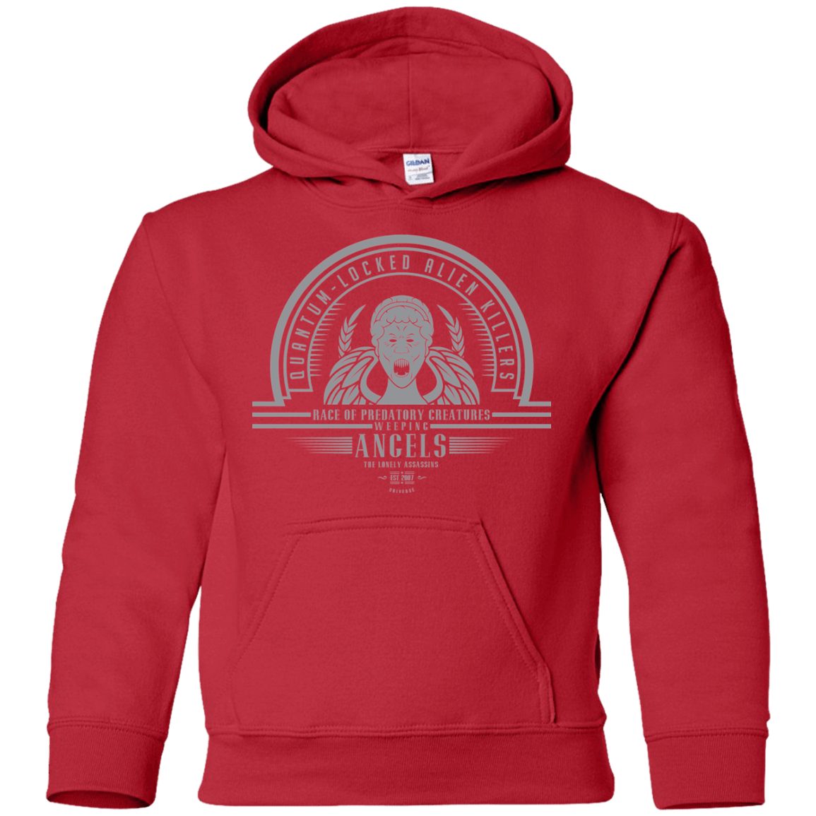 Sweatshirts Red / YS Who Villains Weeping Angels Youth Hoodie