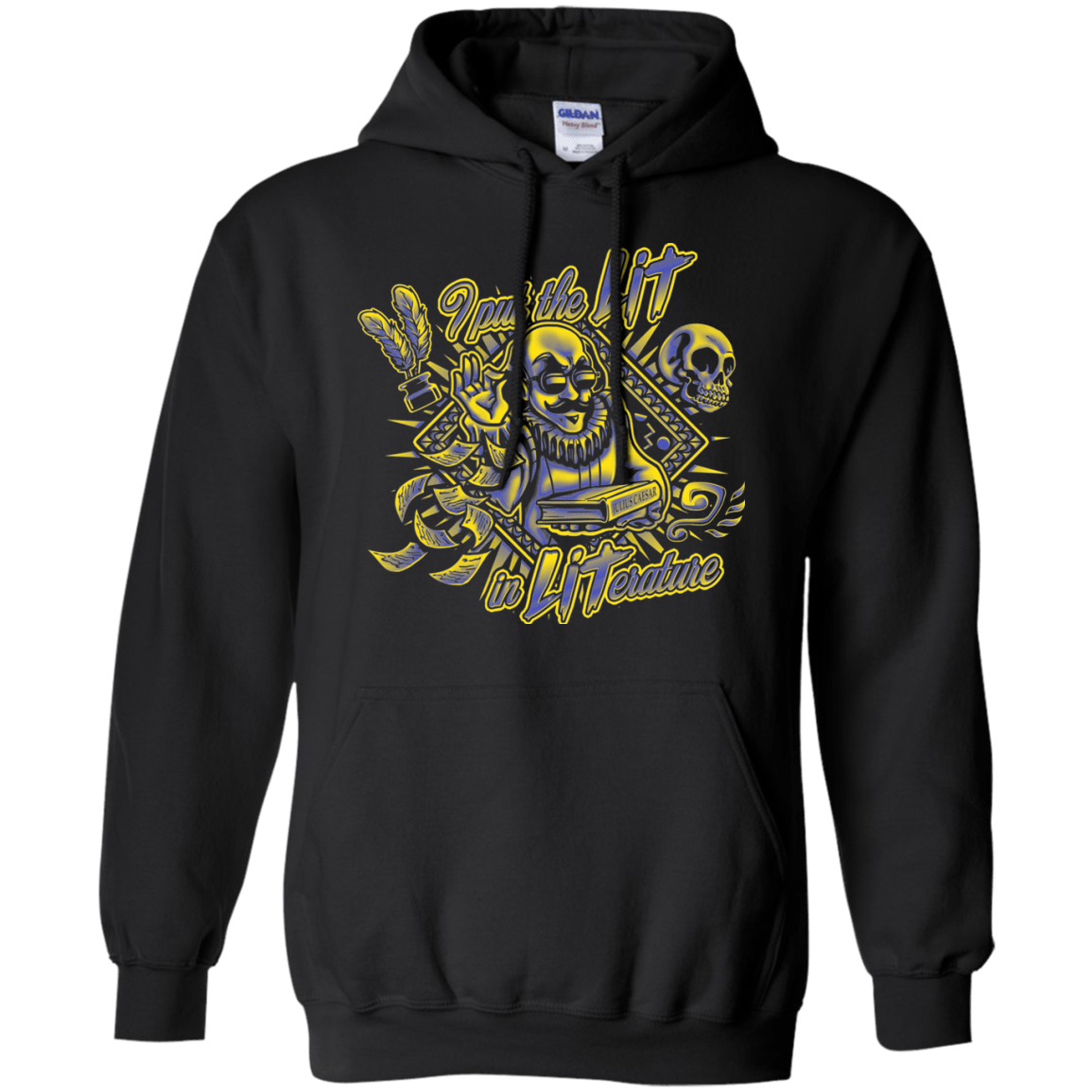 Sweatshirts Black / S William Shakespeare Lit in Literature Pullover Hoodie