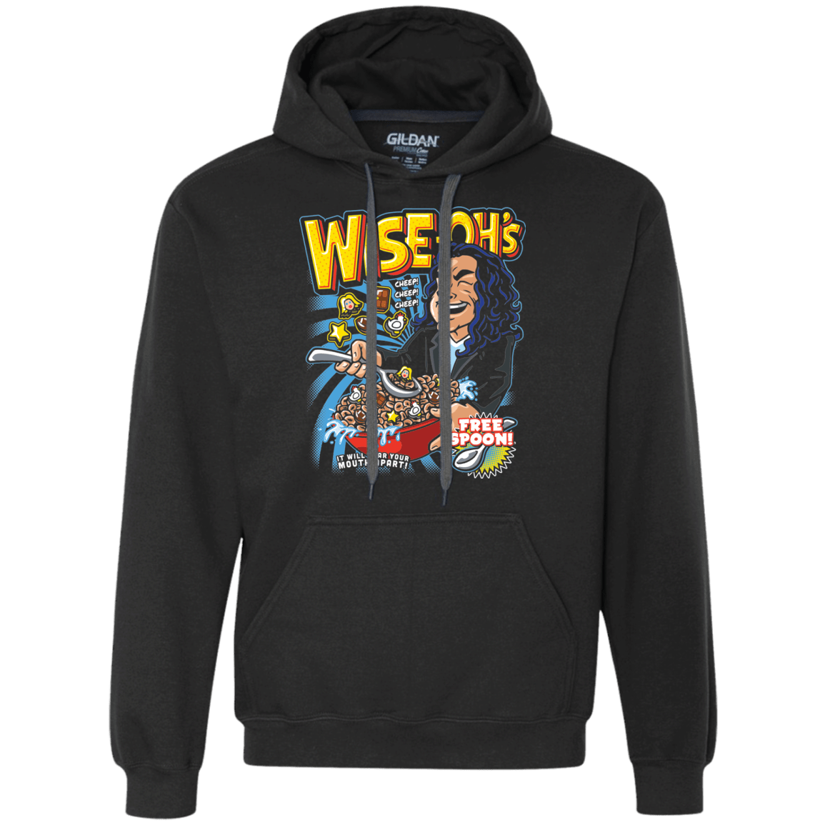 Sweatshirts Black / S Wise-Oh's Premium Fleece Hoodie