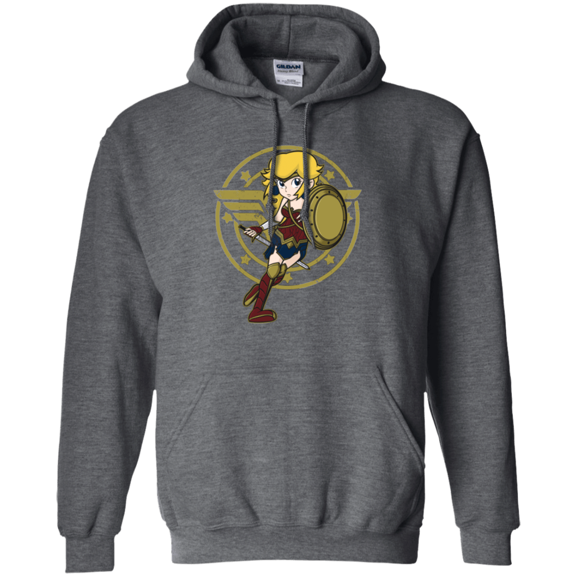 Sweatshirts Dark Heather / Small Wonder Peach Pullover Hoodie