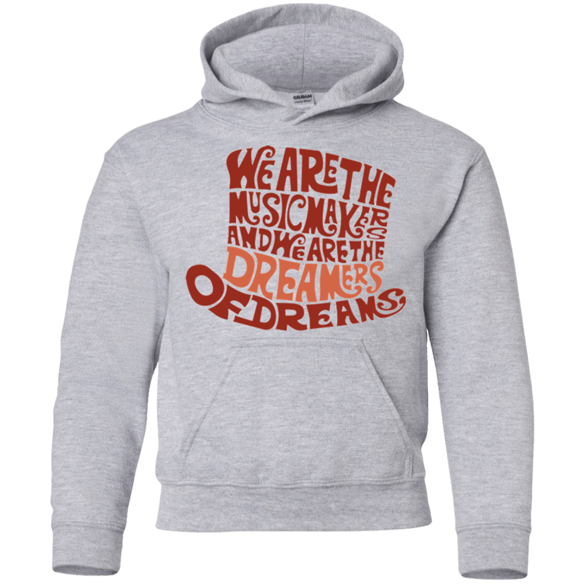 Sweatshirts Sport Grey / YS Wonka Brown Youth Hoodie