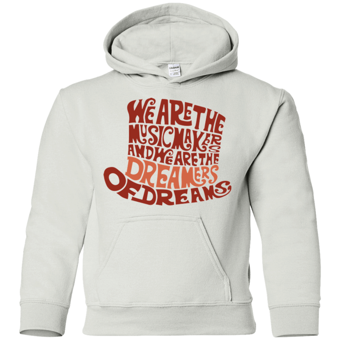 Sweatshirts White / YS Wonka Brown Youth Hoodie