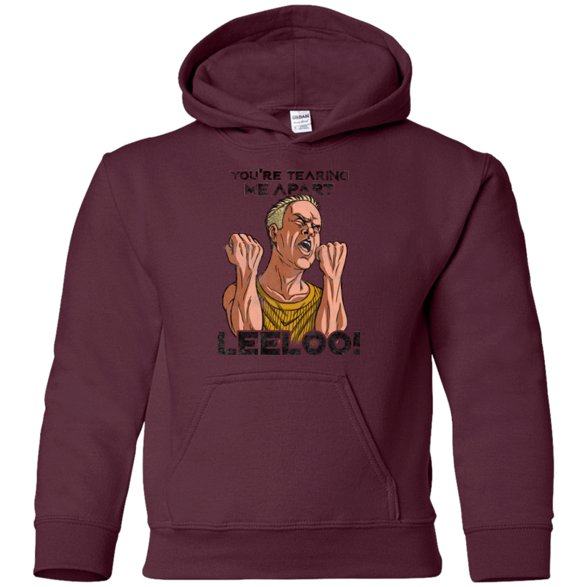 Sweatshirts Maroon / YS Youre Tearing Me Apart Leeloo Youth Hoodie