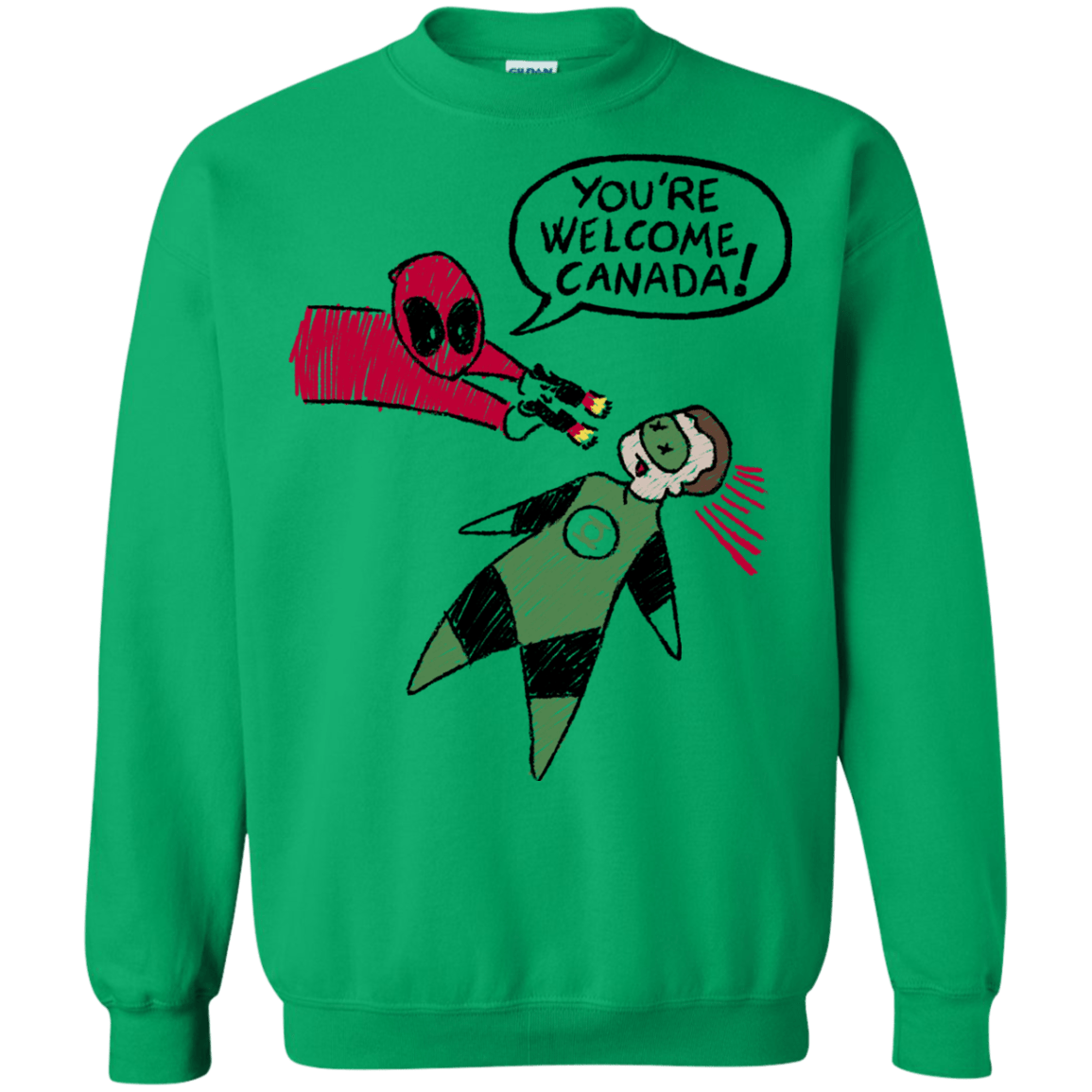 Sweatshirts Irish Green / S Youre Welcome Canada Crewneck Sweatshirt