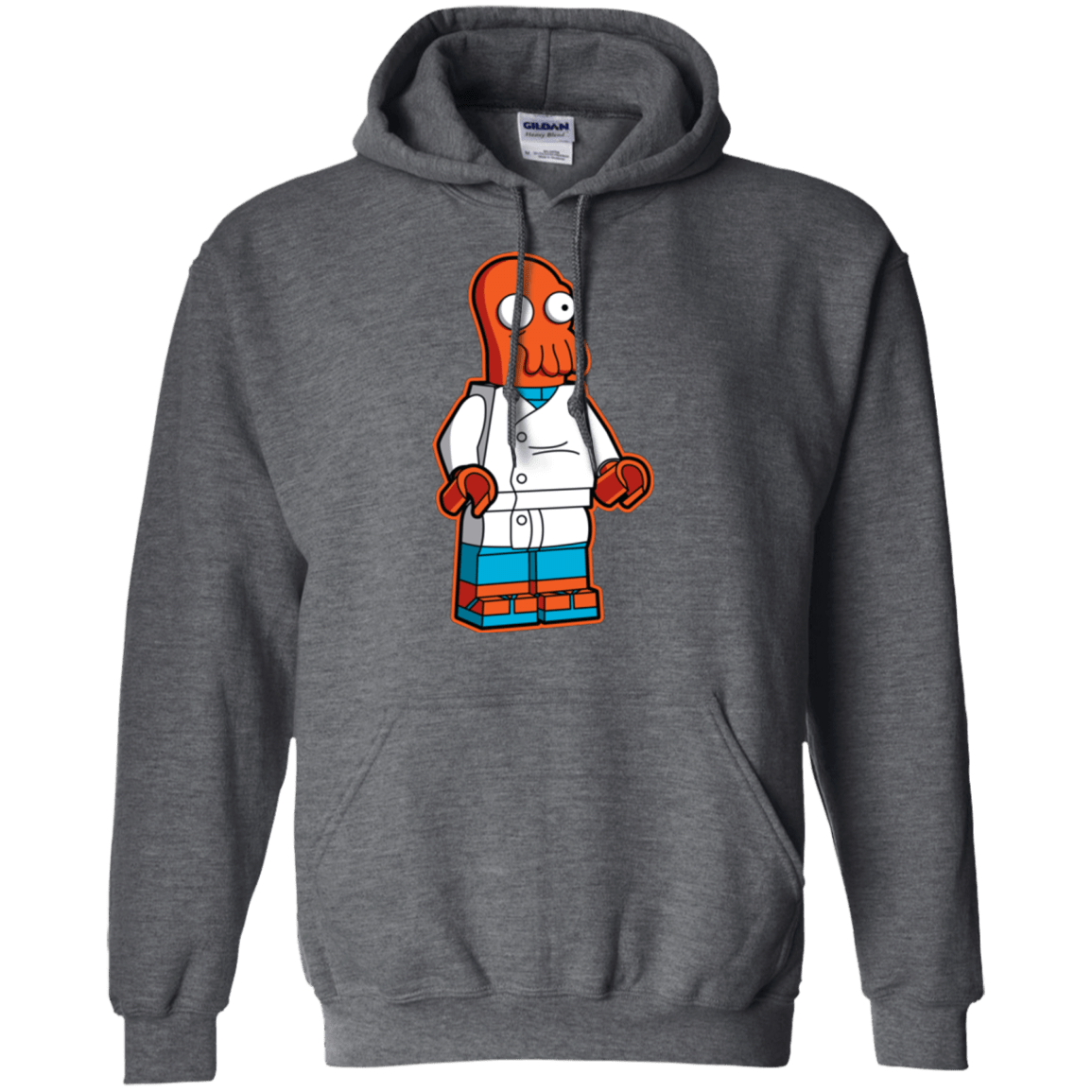 Sweatshirts Dark Heather / Small Zoidbrick Pullover Hoodie