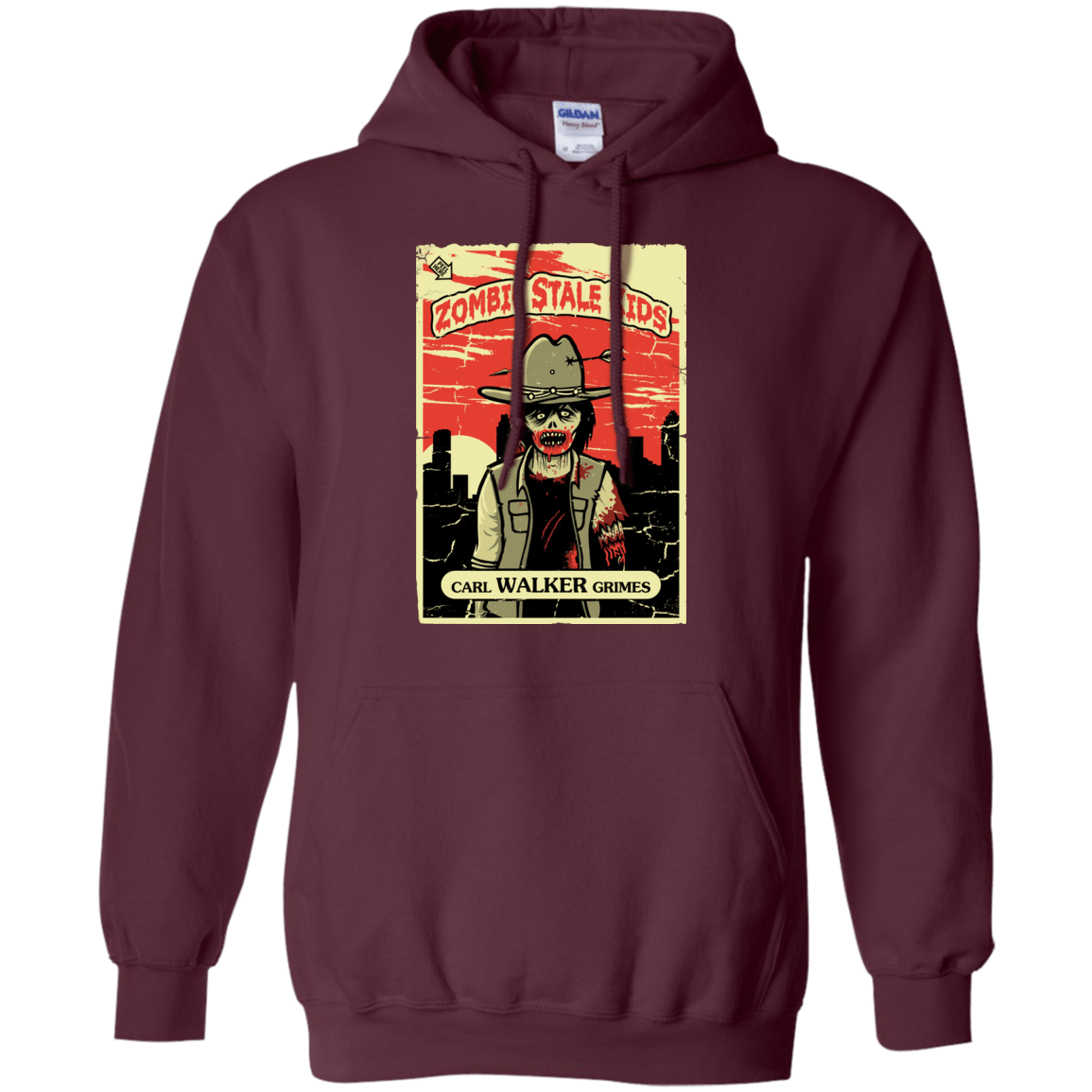 Sweatshirts Maroon / Small Zombie Stale Kids Pullover Hoodie