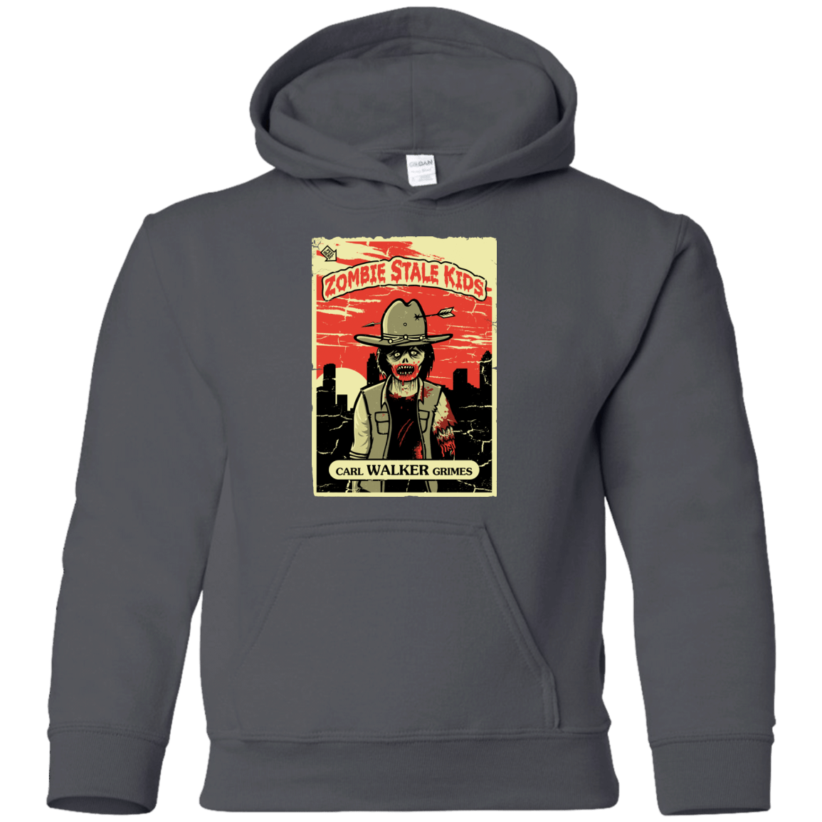 Sweatshirts Charcoal / YS Zombie Stale Kids Youth Hoodie