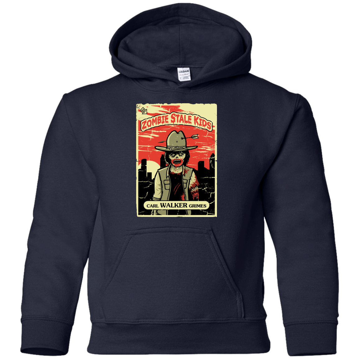 Sweatshirts Navy / YS Zombie Stale Kids Youth Hoodie