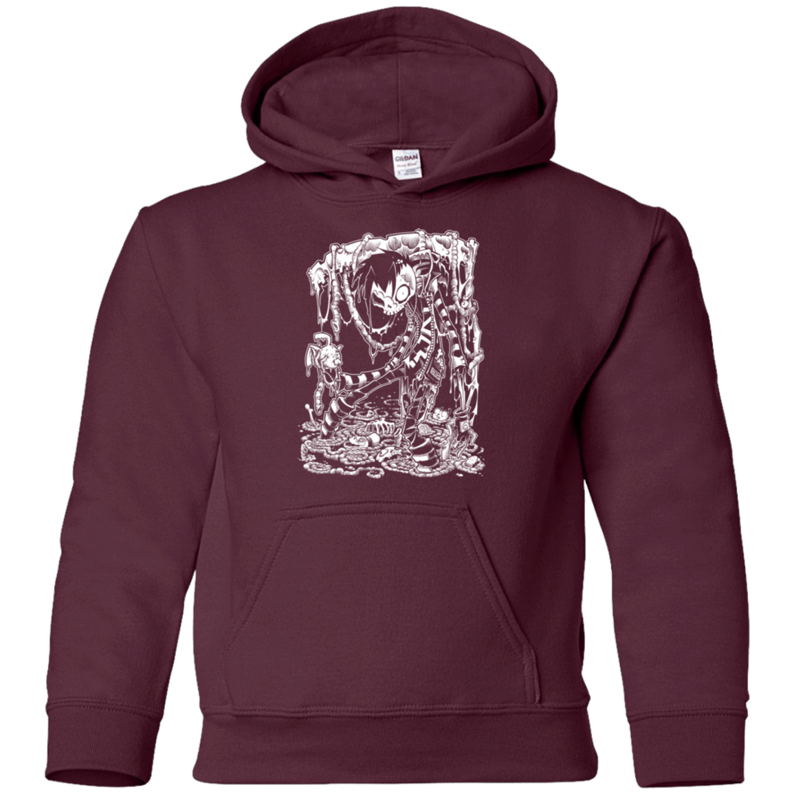 Sweatshirts Maroon / YS Zombnny Youth Hoodie