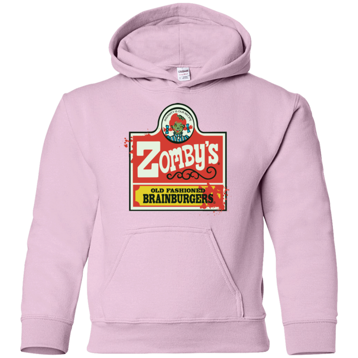Sweatshirts Light Pink / YS zombys Youth Hoodie