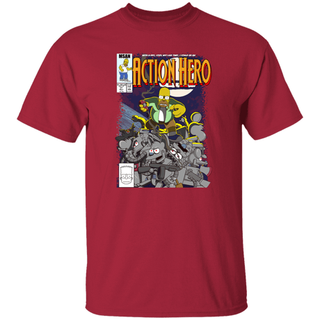 T-Shirts Cardinal / S Action Hero T-Shirt