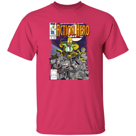 T-Shirts Heliconia / S Action Hero T-Shirt