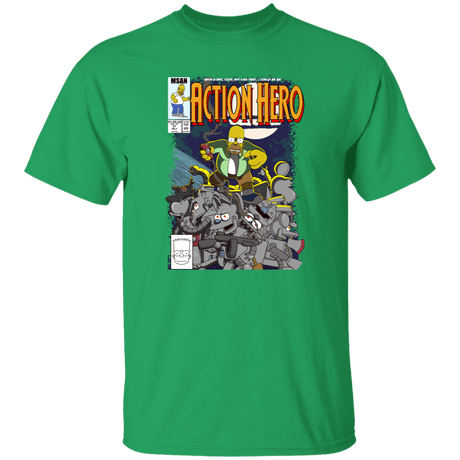 T-Shirts Irish Green / S Action Hero T-Shirt