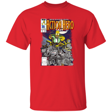 T-Shirts Red / S Action Hero T-Shirt