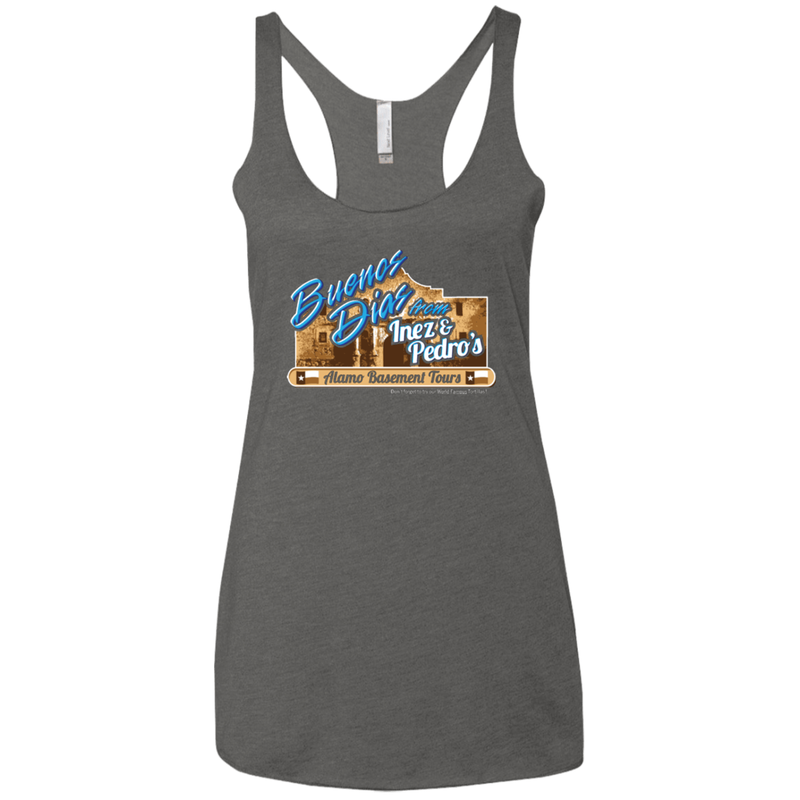 T-Shirts Premium Heather / X-Small Alamo Basement Women's Triblend Racerback Tank