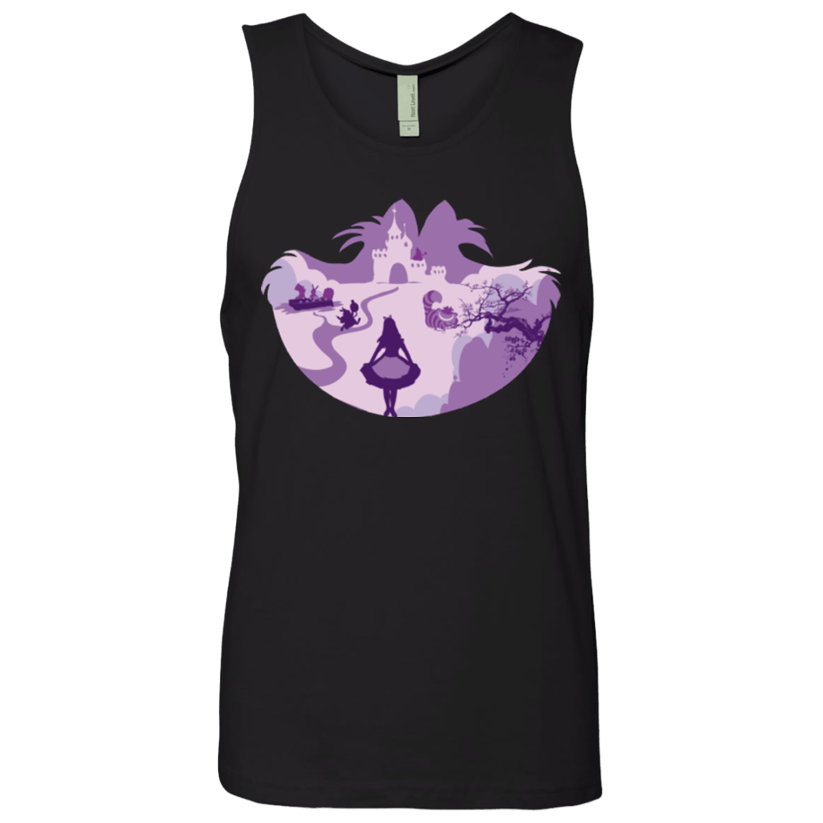 T-Shirts Black / Small Alice Portrait Pop Men's Premium Tank Top