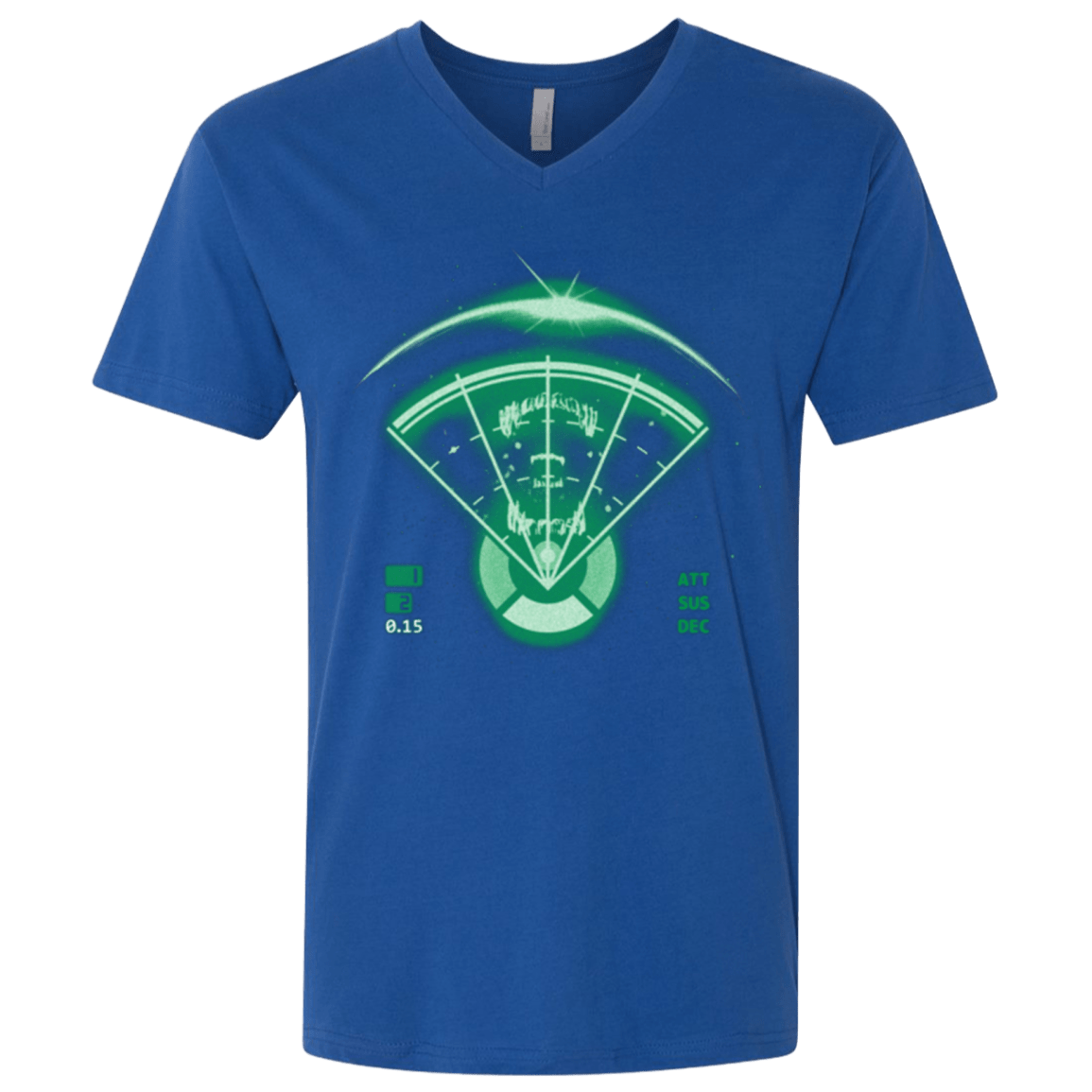 T-Shirts Royal / X-Small Alien Tracking Men's Premium V-Neck