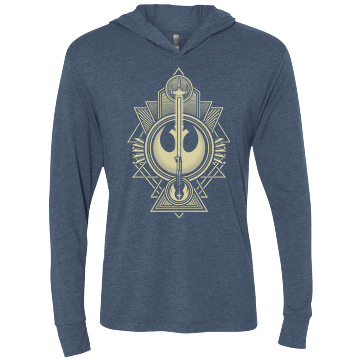 T-Shirts Indigo / X-Small Alliance Association Triblend Long Sleeve Hoodie Tee