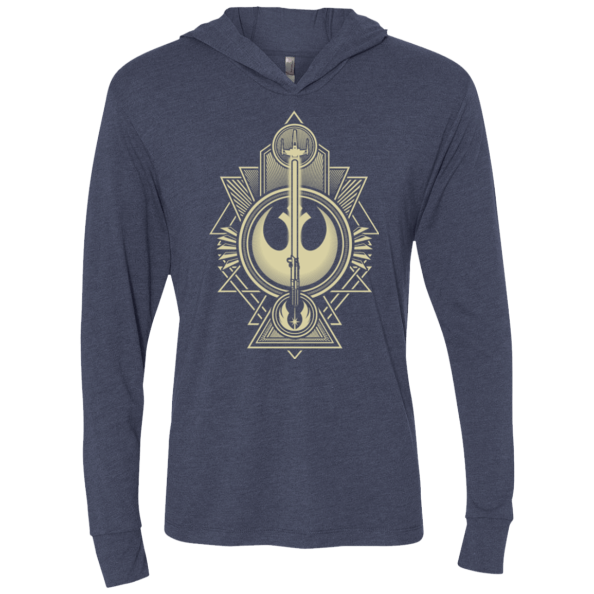 T-Shirts Vintage Navy / X-Small Alliance Association Triblend Long Sleeve Hoodie Tee