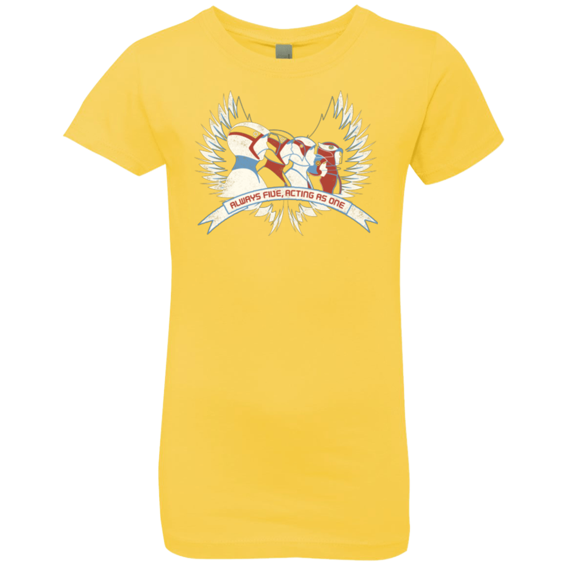 T-Shirts Vibrant Yellow / YXS Always Five Acting As One Girls Premium T-Shirt