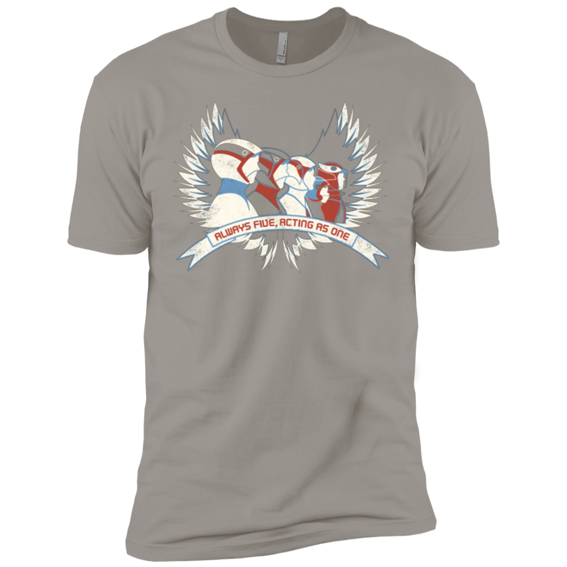 T-Shirts Light Grey / X-Small Always Five Acting As One Men's Premium T-Shirt