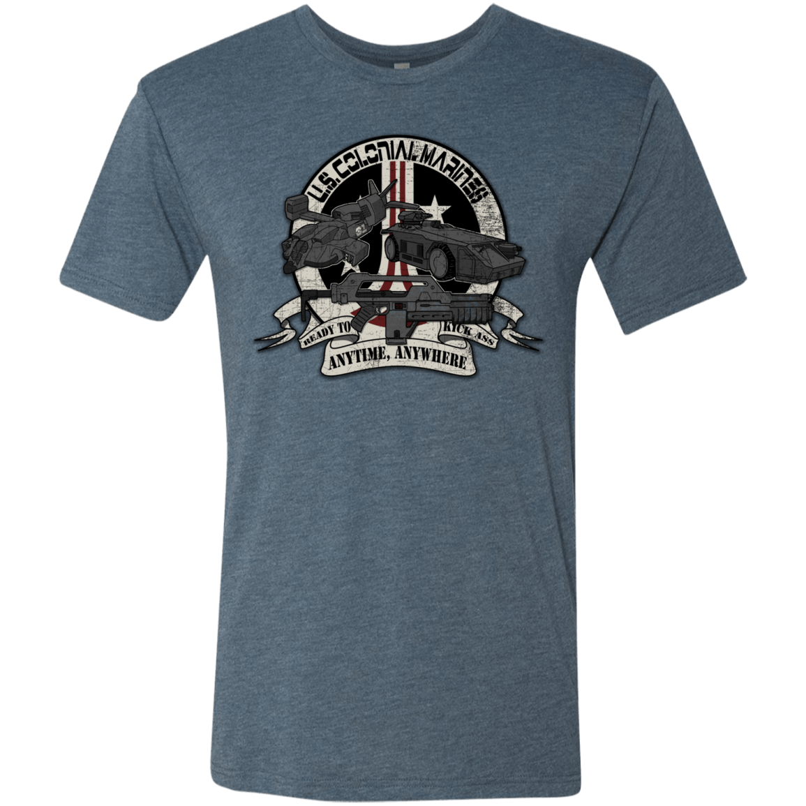 T-Shirts Indigo / Small Anytime Anywhere Men's Triblend T-Shirt