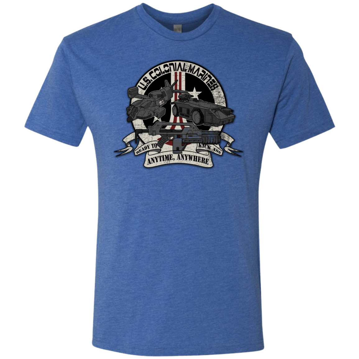 T-Shirts Vintage Royal / Small Anytime Anywhere Men's Triblend T-Shirt