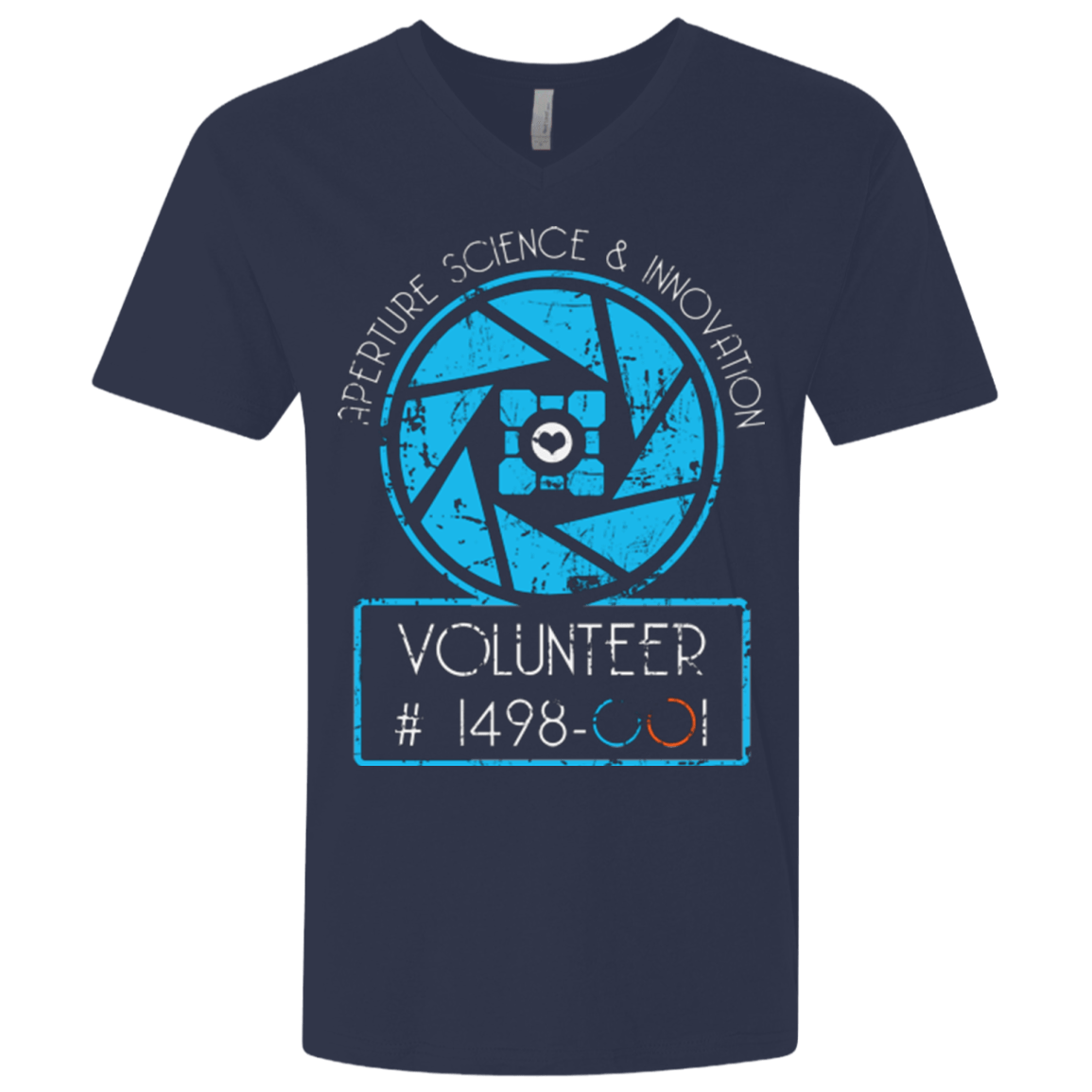 T-Shirts Midnight Navy / X-Small Aperture Volunteer Men's Premium V-Neck
