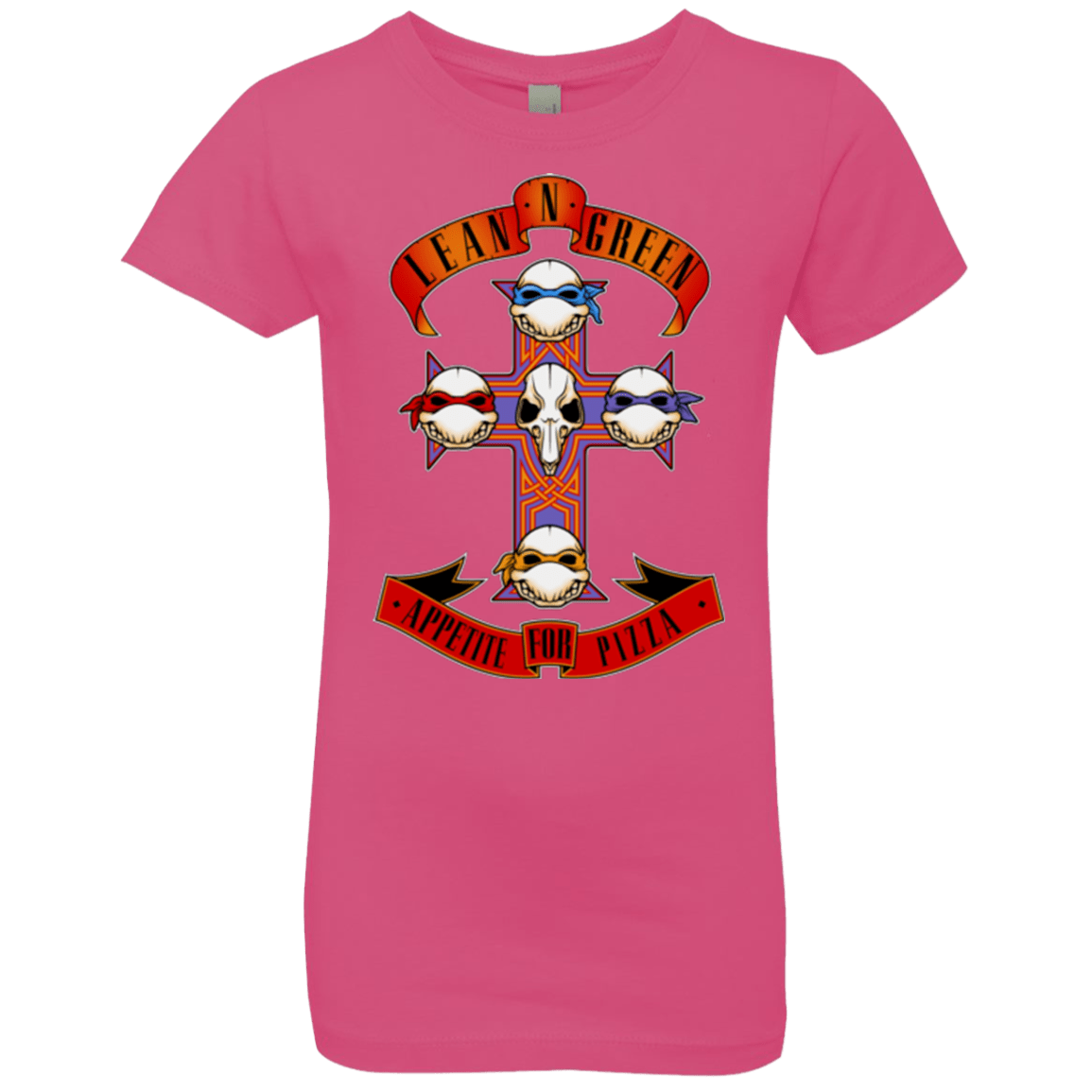 T-Shirts Hot Pink / YXS APPETITE FOR PIZZA Girls Premium T-Shirt