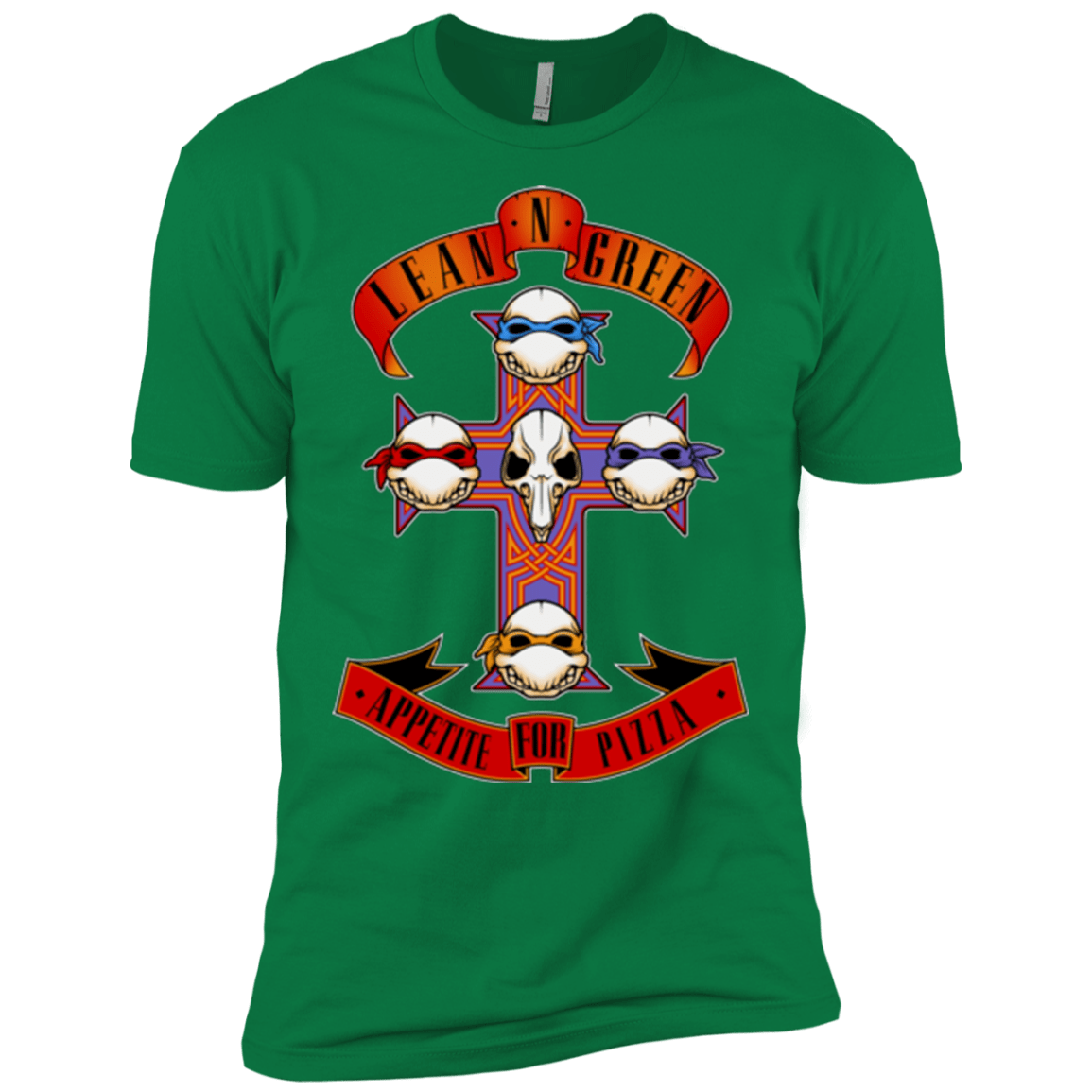 T-Shirts Kelly Green / X-Small APPETITE FOR PIZZA Men's Premium T-Shirt