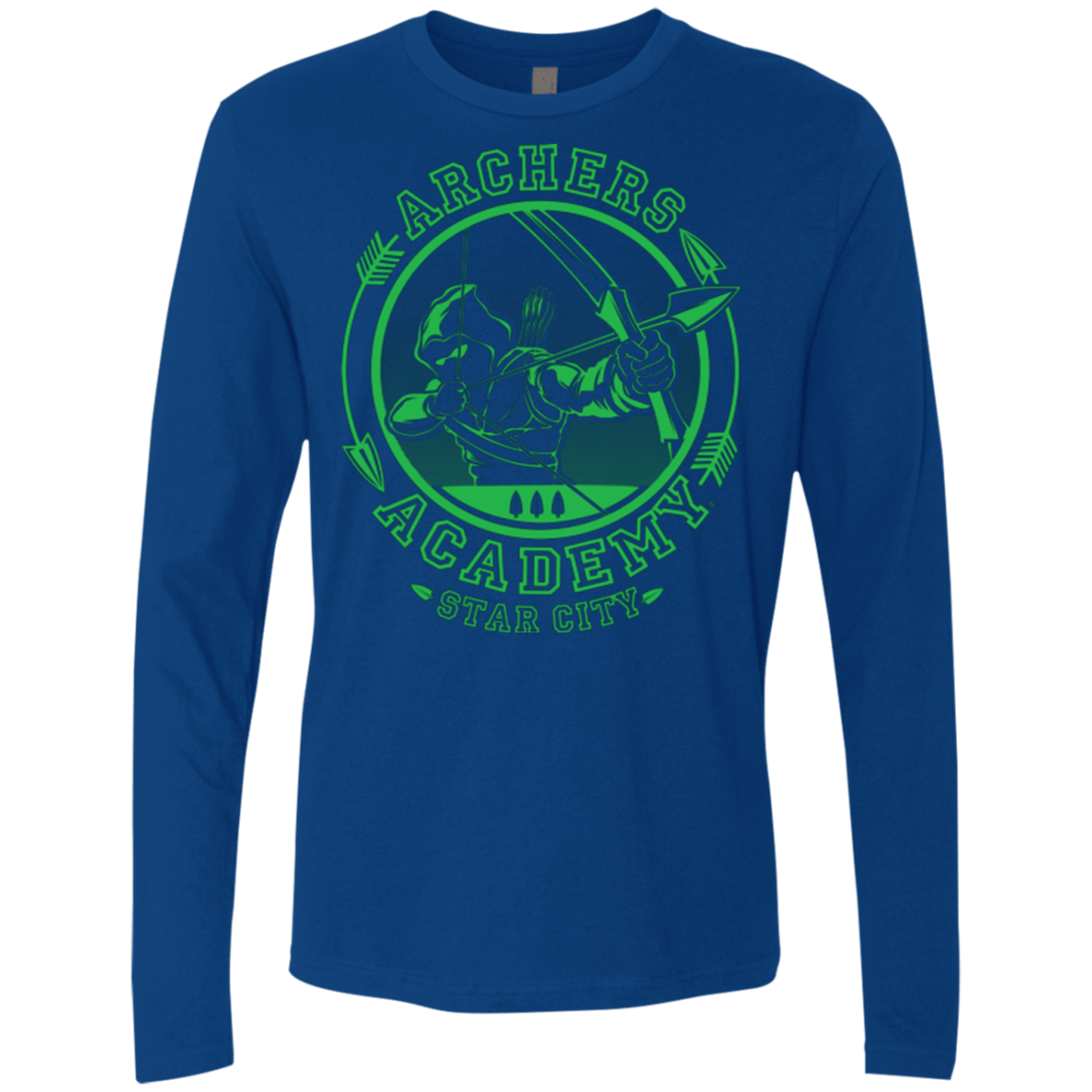 T-Shirts Royal / Small ARCHERS ACADEMY Men's Premium Long Sleeve