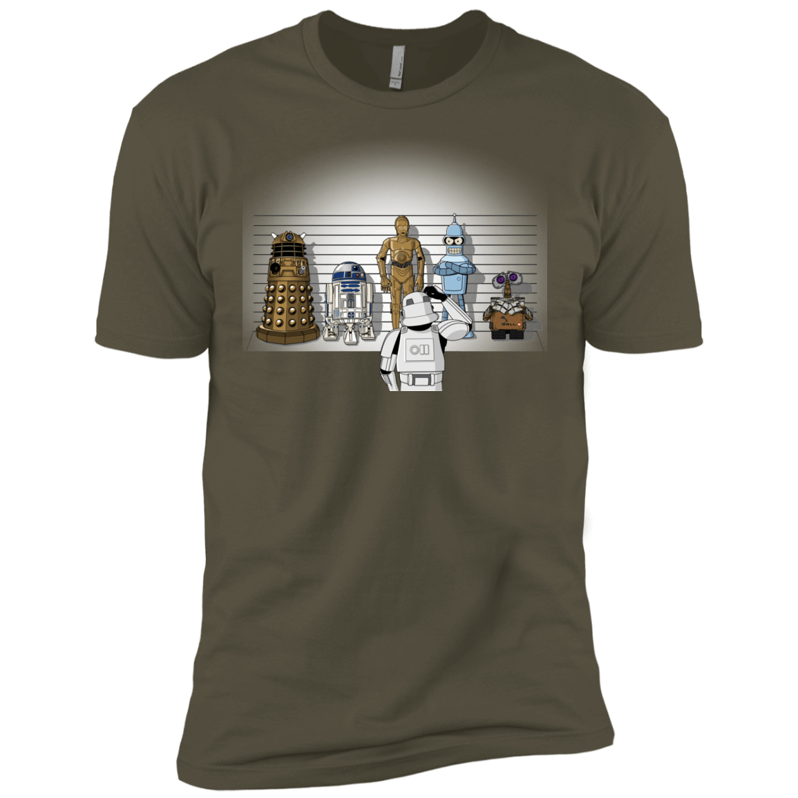 T-Shirts Military Green / X-Small Are These Droids Men's Premium T-Shirt