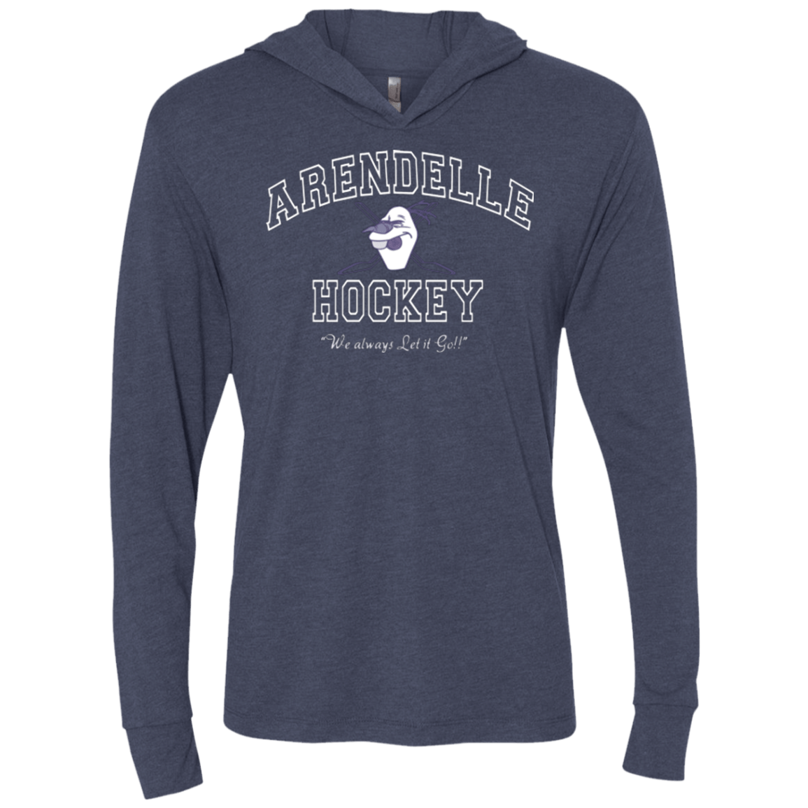 T-Shirts Vintage Navy / X-Small Arendelle University Triblend Long Sleeve Hoodie Tee