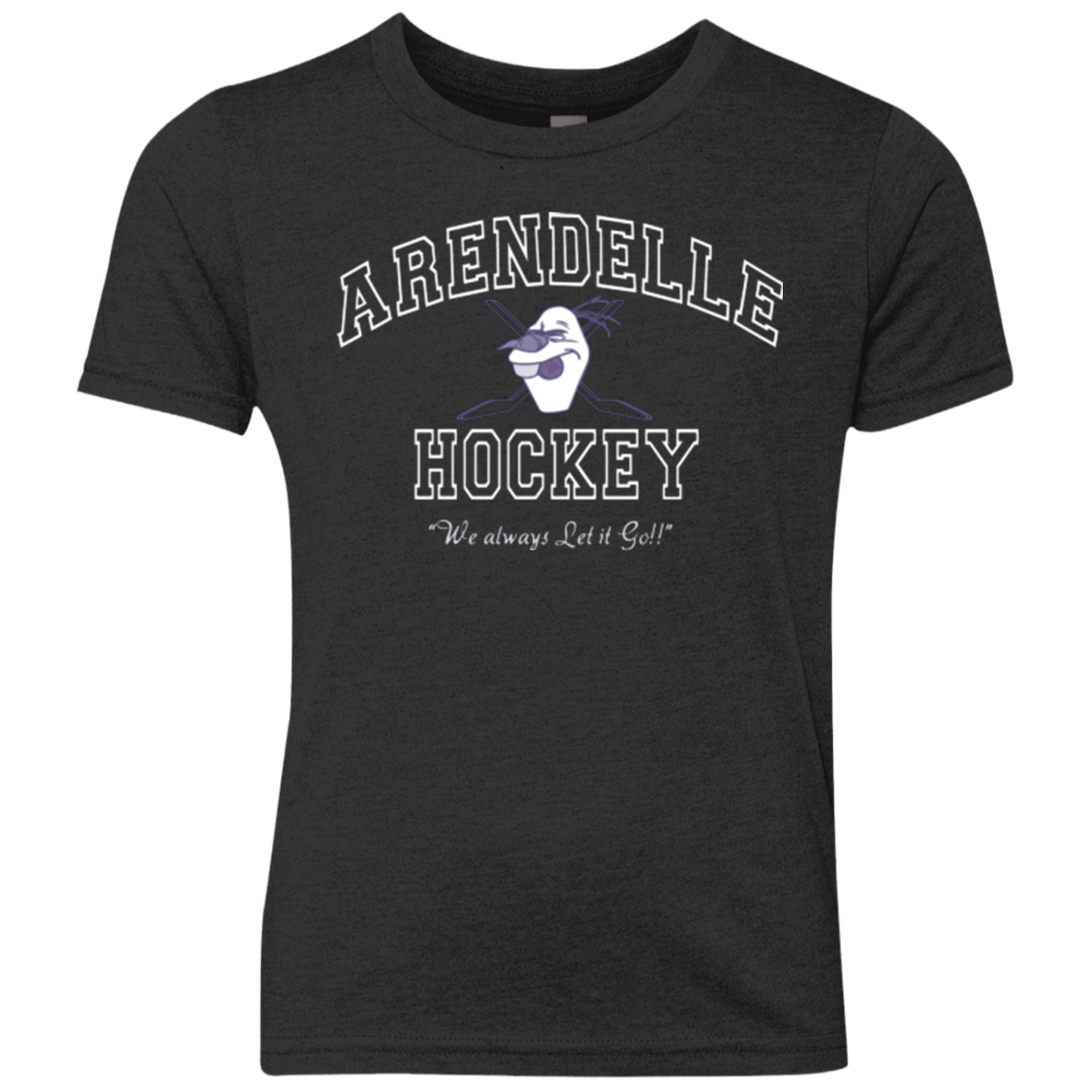 T-Shirts Vintage Black / YXS Arendelle University Youth Triblend T-Shirt