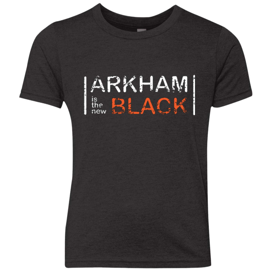T-Shirts Vintage Black / YXS Arkham Black Youth Triblend T-Shirt