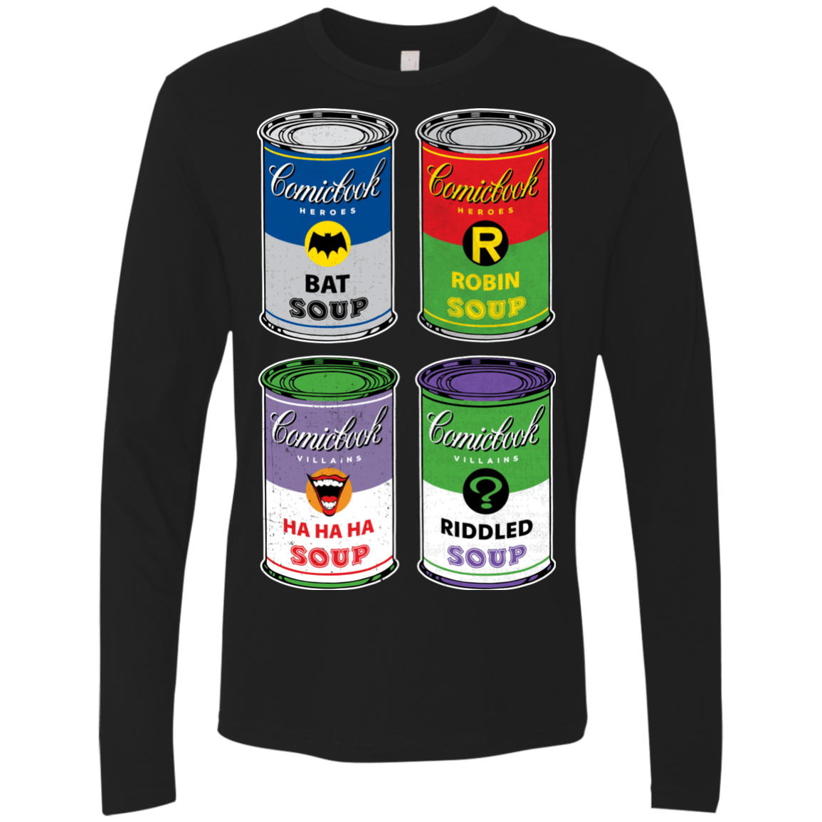 T-Shirts Black / Small Arkham Soup Men's Premium Long Sleeve