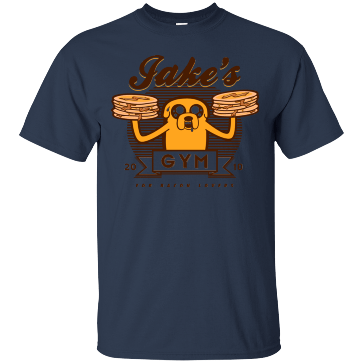 T-Shirts Navy / Small Bacon lovers gym T-Shirt