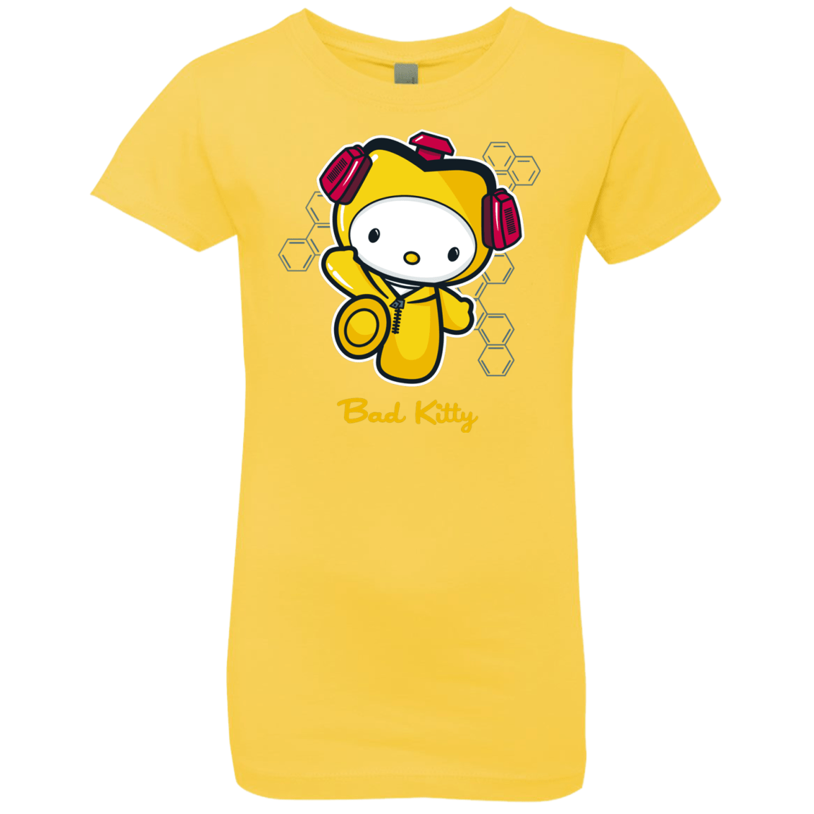T-Shirts Vibrant Yellow / YXS Bad Kitty Girls Premium T-Shirt