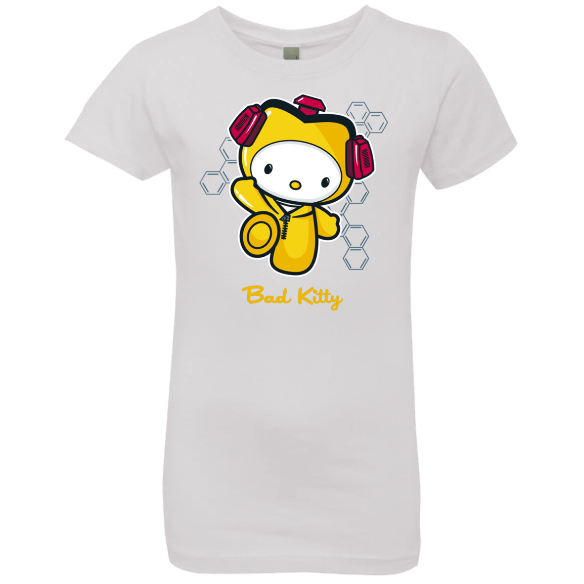 T-Shirts White / YXS Bad Kitty Girls Premium T-Shirt
