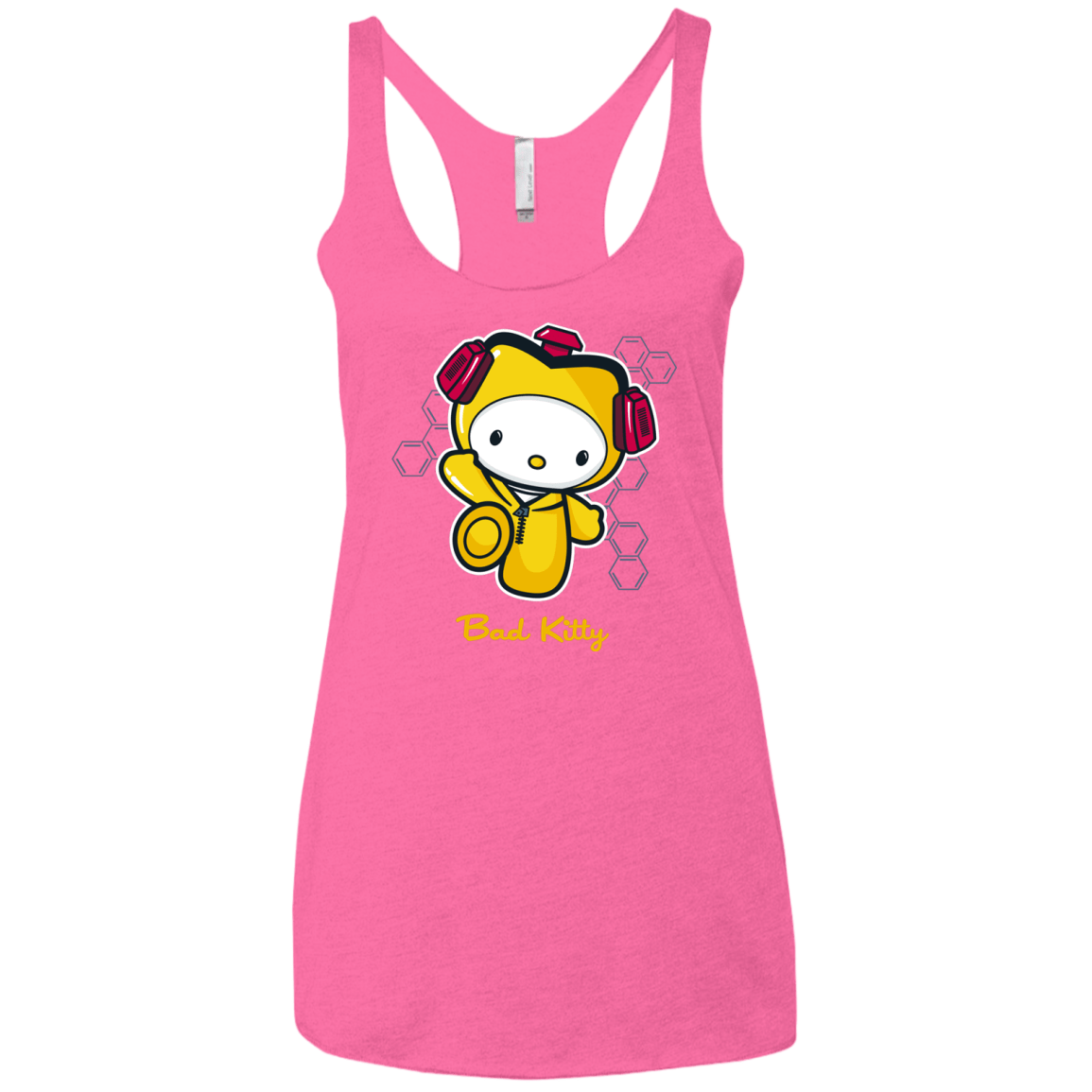 T-Shirts Vintage Pink / X-Small Bad Kitty Women's Triblend Racerback Tank