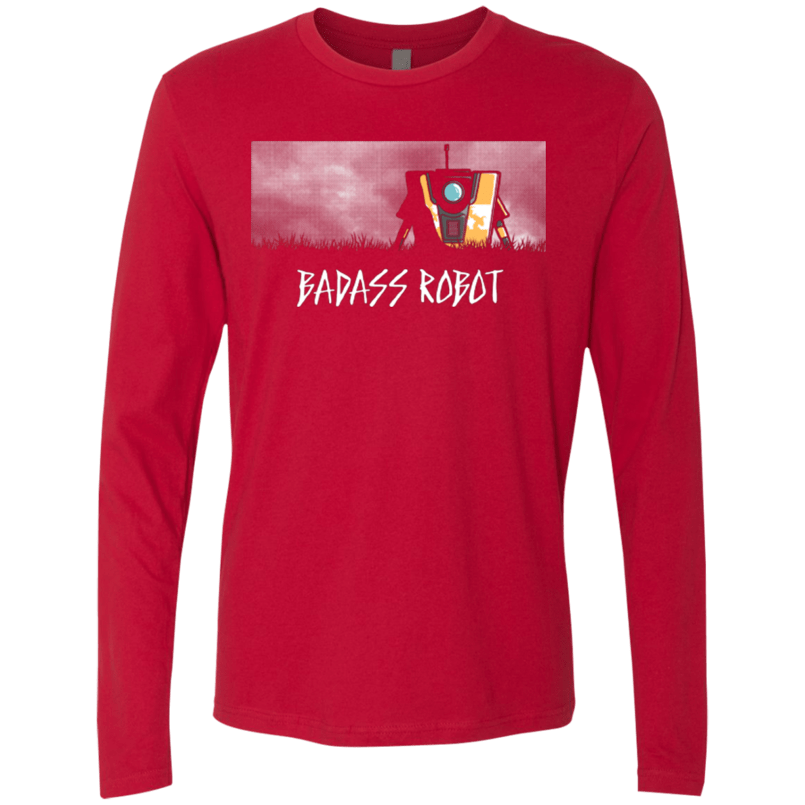 T-Shirts Red / Small BADASS ROBOT Men's Premium Long Sleeve