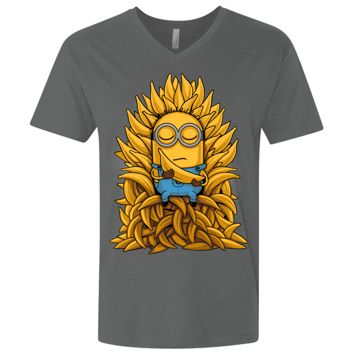 T-Shirts Heavy Metal / X-Small Banana Throne Men's Premium V-Neck